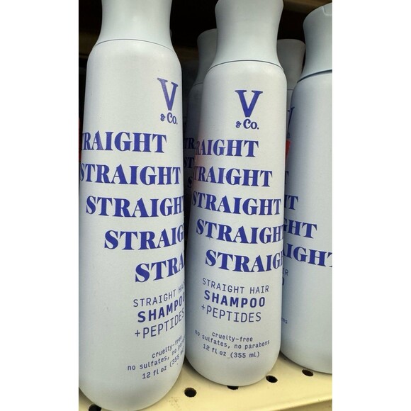 V & Co Straight Hair Shampoo + Peptides 12oz OLSHB - Picture 1 of 1